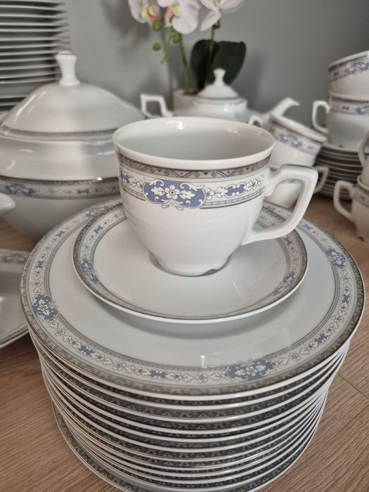 Zestaw obiadowy fabryka porcelany Książ