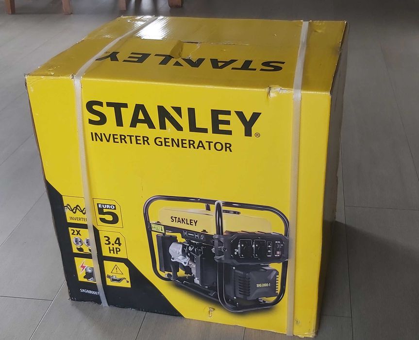 Nowy agregat prądotwórczy STANLEY czysta sinusoida SIG 2000-1