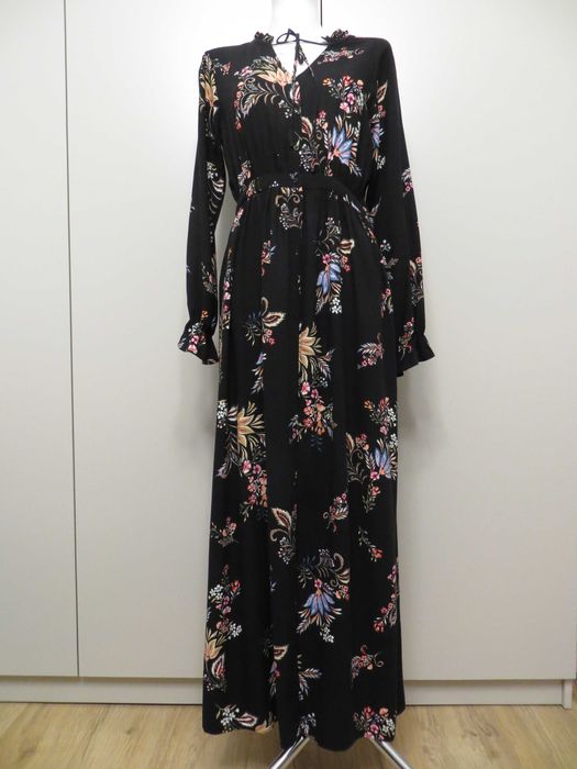 Sukienka maxi Stradivarius L kwiatowy wzór długa