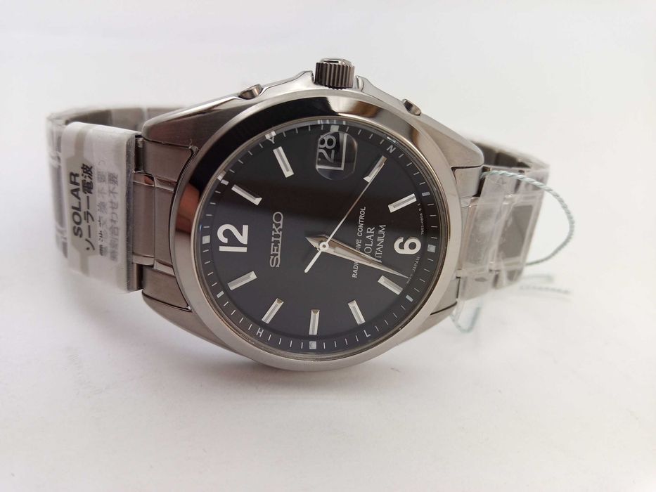 Японские часы Seiko Solar SBTM229 титан, солнечная батарея, радиоконтроль, сапфир