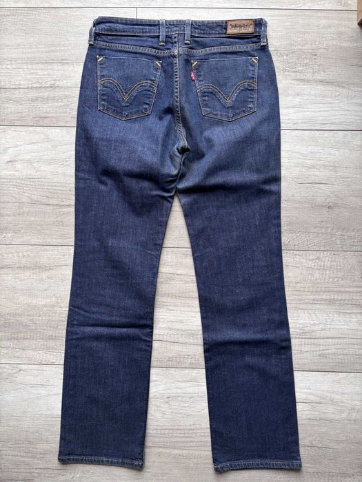 Levi's 627 W31 L32 Spodnie Jeansy Damskie Proste Granatowe Vintage