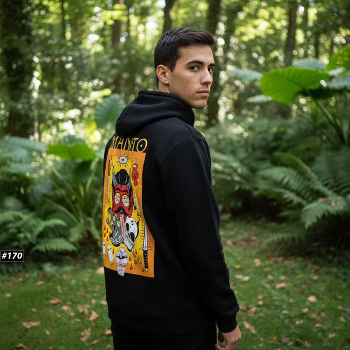 MANTO Diablo Худи Мужское - МАНТО Зіпка Чорна (ХС С М Л ХЛ)