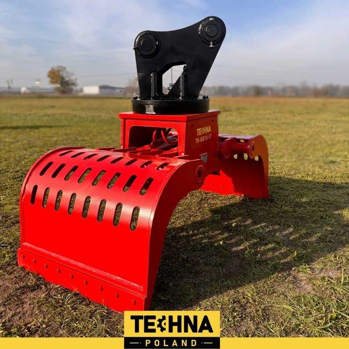 Chwytak Obrotowy sortujący Kleszcze do maszyn 6-12t Polska koparki