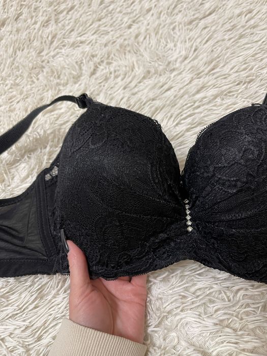 Бюстгальтер мереживний, чорний