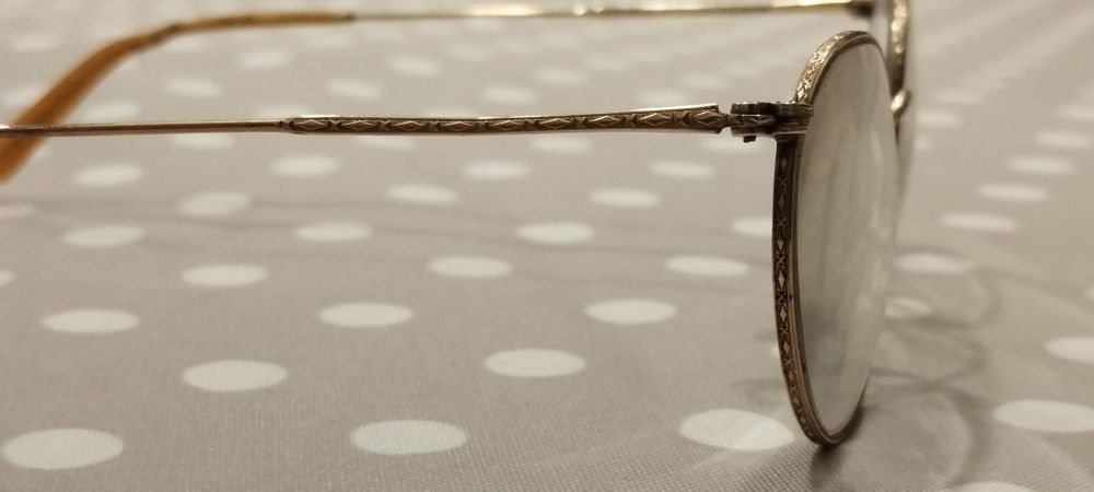 óculos antigos plaqueado 12k