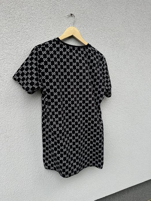 Czarna koszulka M tee tshirt z logo GG the north face