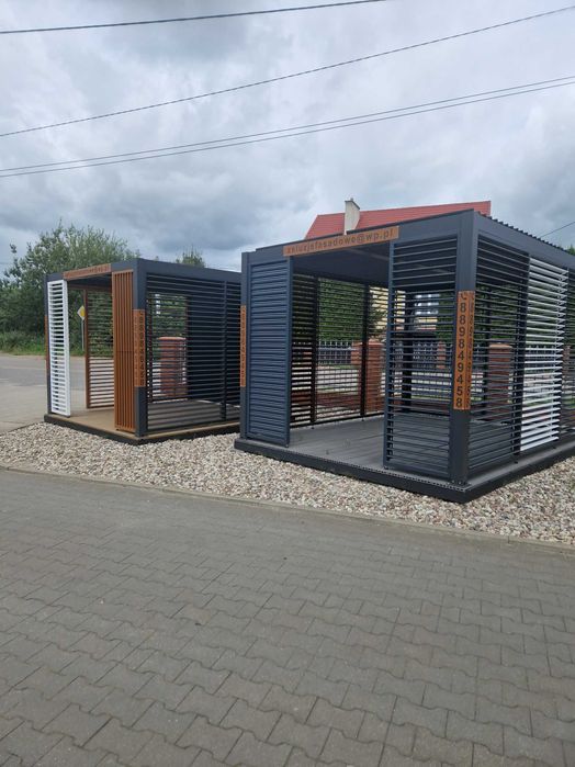 Panel żaluzjowy żaluzje metalowe altanka ruchome deseczki pergola