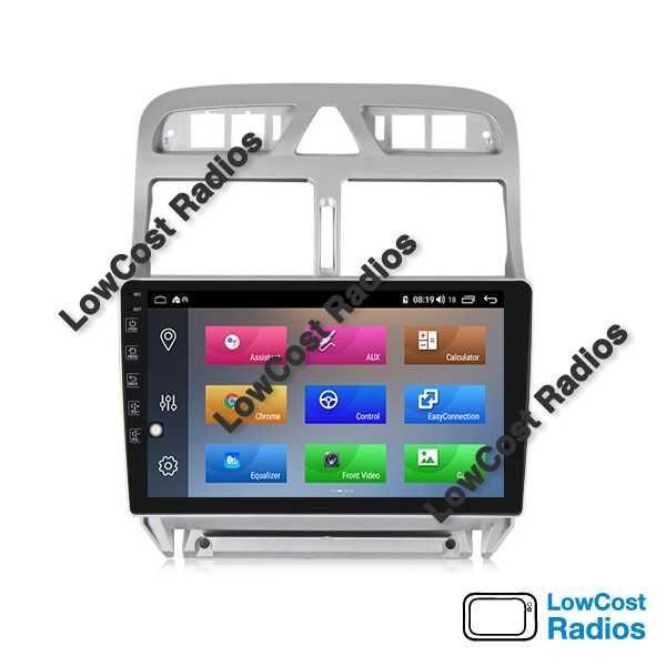 Auto Rádio 9' Poleg. PEUGEOT 307 | GPS ANDROID 15 BT USB APPS WIFI