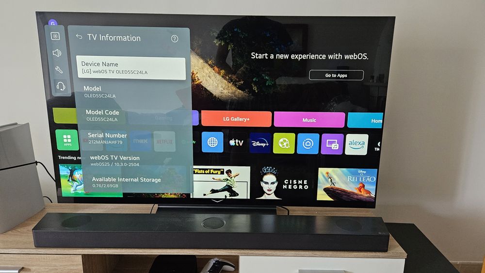 LG OLED55C24LA 2022 (estado como novo)