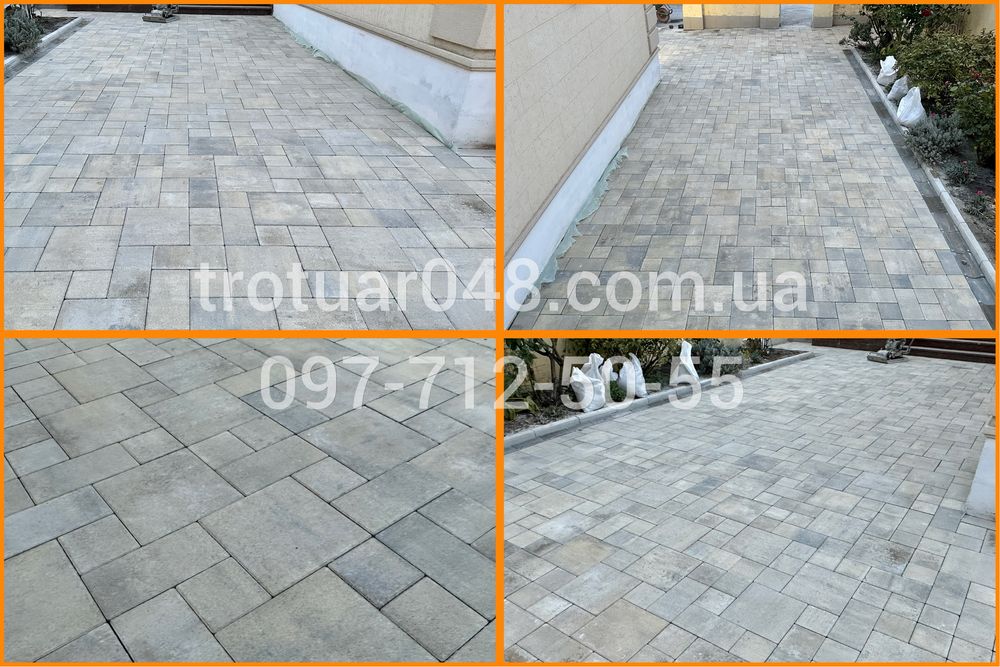 Укладка тротуарной плитки Лайнстоун