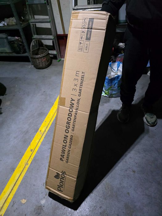 Pawilon ogrodowy 3x3 m – 4 ściany | Plonos | Szary