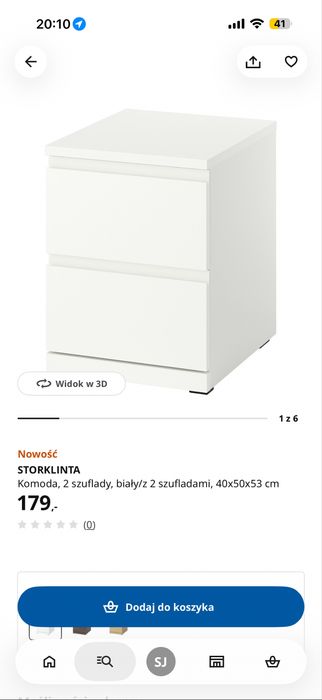 Szafka nocna/komoda mini