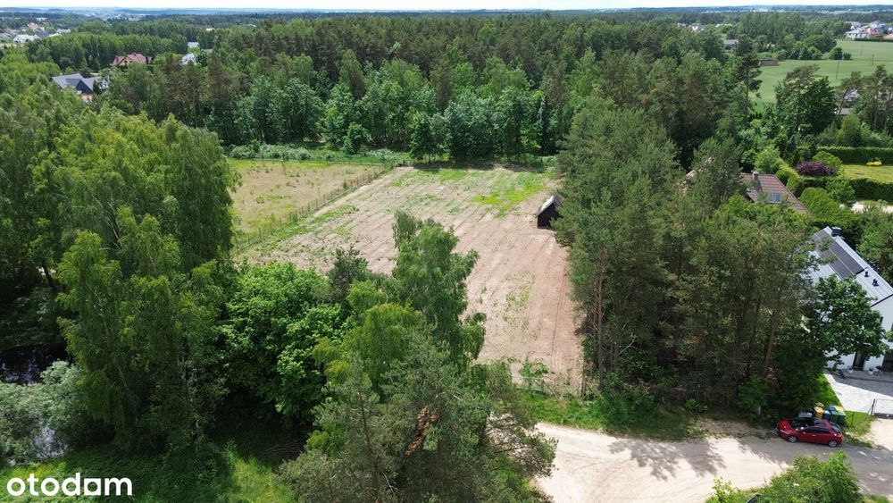 Działka budowlana 200m od jeziora, możliwość podziału pod 3 bliźniaki