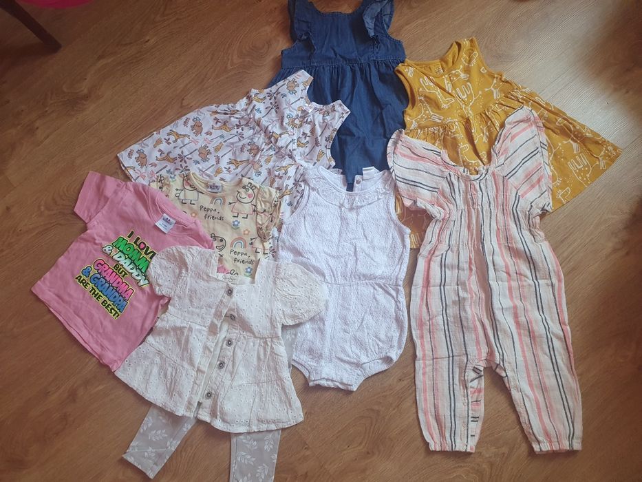 Летняя одежда на девочку, рост 86, 12-18 мес
