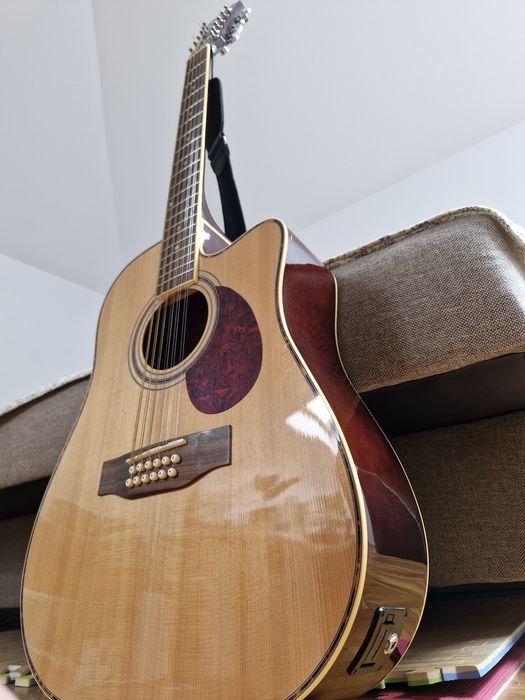 Gitara dwunastostrunowa Freshman FA1DCE12 + case
