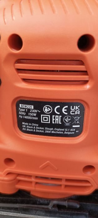 Szlifierka oscylacyjna Black decker