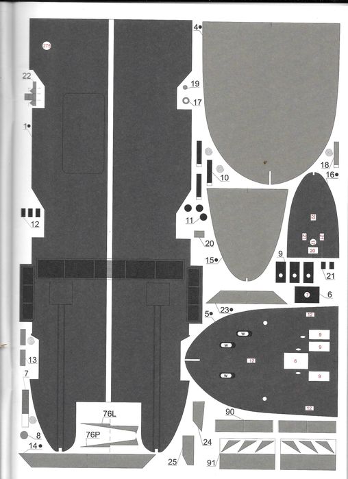 Mały Modelarz 7-8-9 2011 HMS ARK ROYAL lotniskowiec - model 1:300