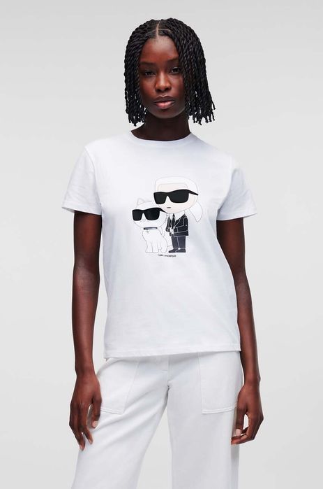 Футболка Karl Lagerfeld new Collection чорна біла