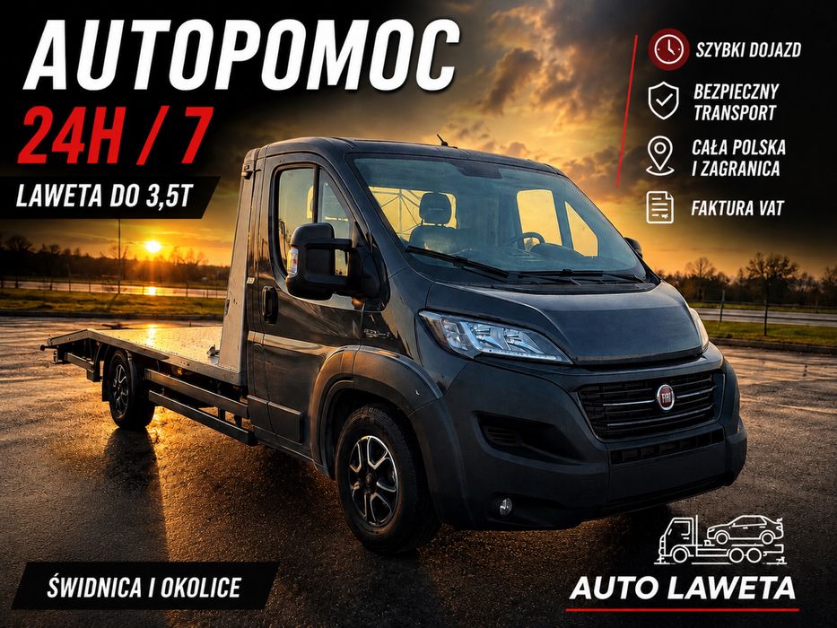 Pomoc drogowa 24/7 laweta transport samochodow Świdnica