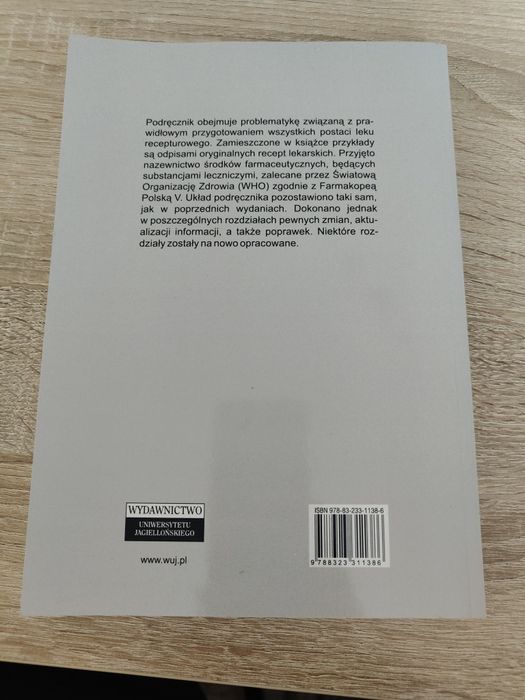 Ćwiczenia z receptury Wydawnictwo Uniwersytetu Jagiellońskiego  Nowa