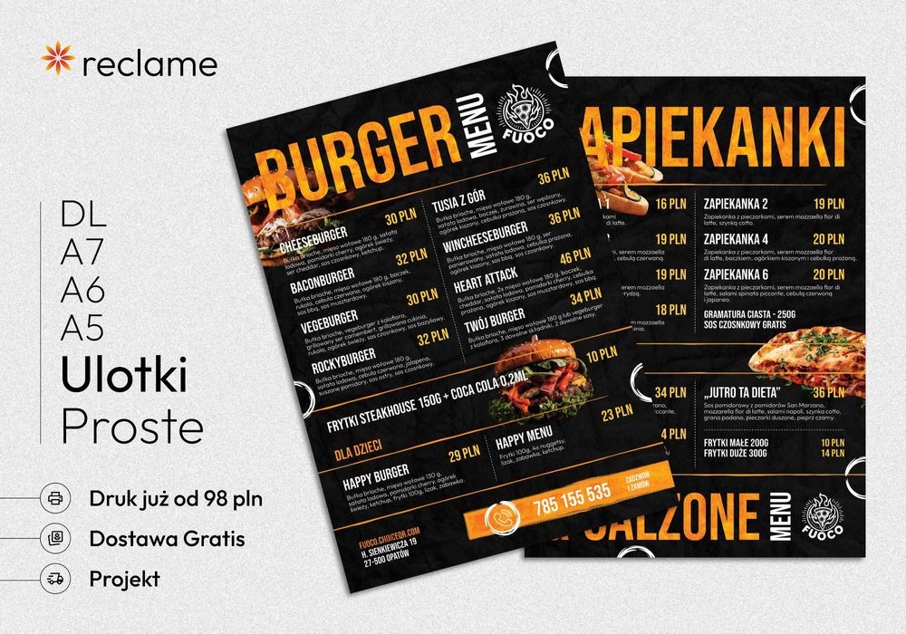 Ulotki - Druk i Projekt | Darmowa Dostawa