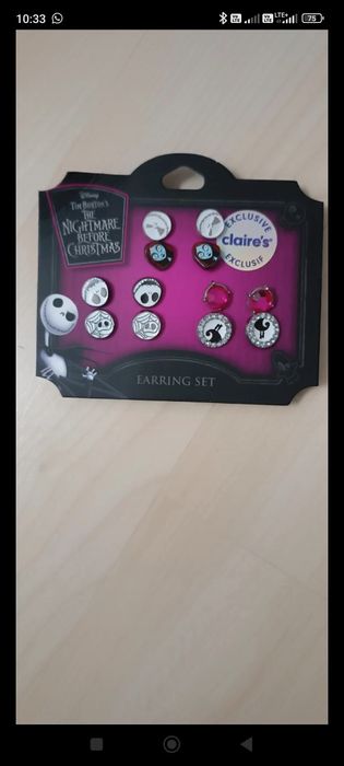 Zestaw kolczyków Tim Burton's the Nightmare Before Christmas