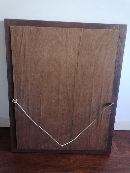 Espelho antigo em madeira