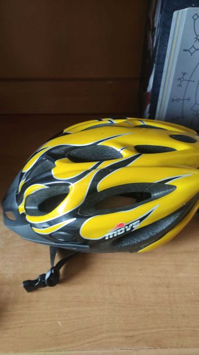 Kask rowerowy MV25 M 56–58 cm lekki 270g żółty