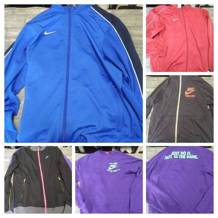 Casacos camisolas tshirts e calçoes nike adidas puma