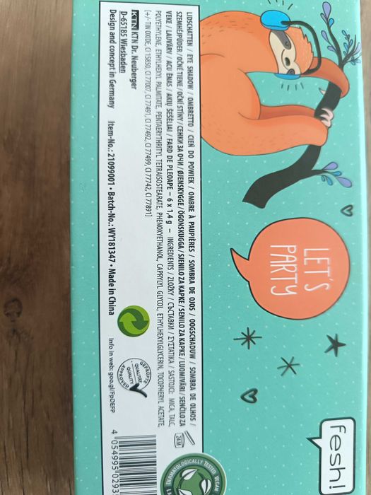 Cienie do powiek, nie używane