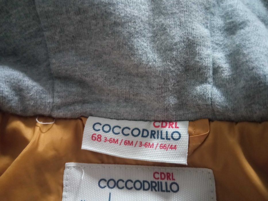 Kurtka 68 muszdardowa lekka ciepła coccodrillo