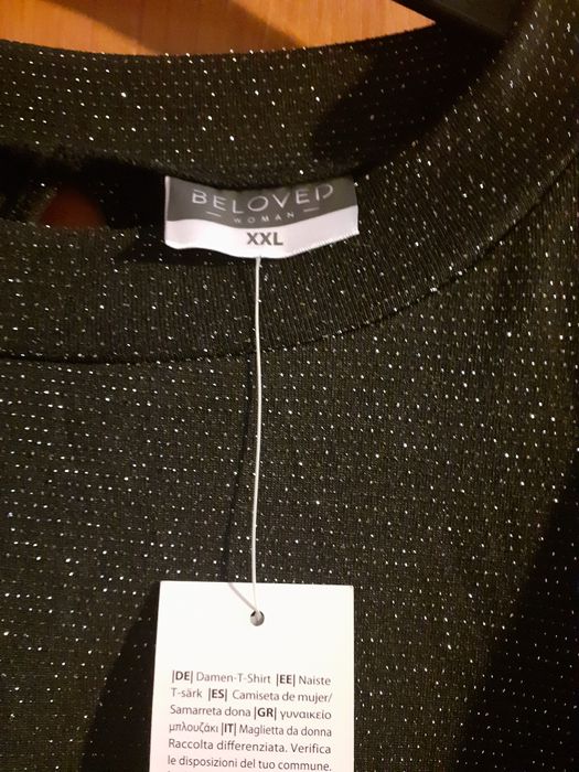 Bluzka wizytowa świąteczną czarna