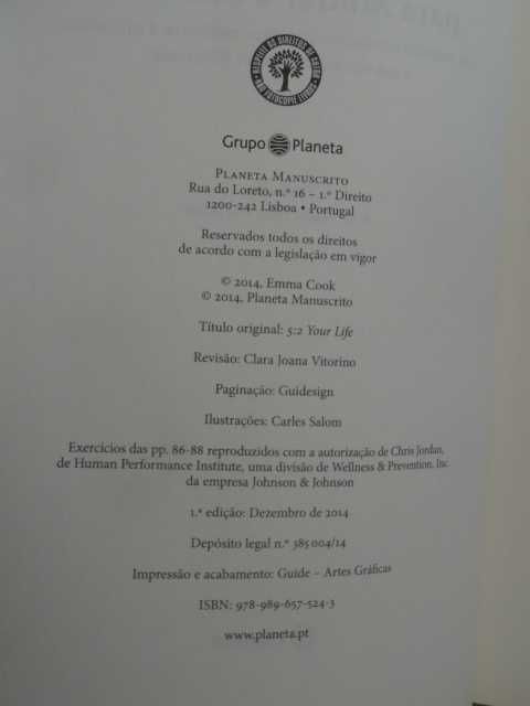 2 Dias por Semana para Mudar a Sua Vida de Emma Cook - 1ª Edição