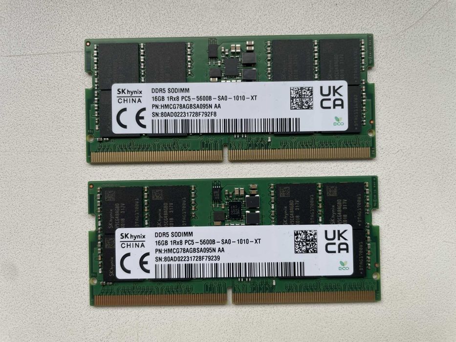 New DDR5 16 Hynix sodimm для ноутбука