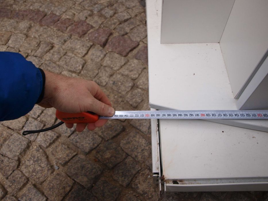 Szafka biała do akwarium 150x50x70 Profilowana