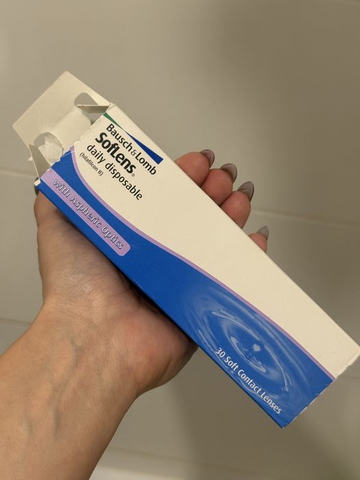 Soczewki + płyn Bausch&Lomb + Renu jedniodniowe
