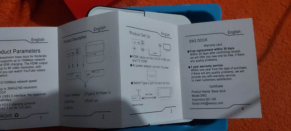 Nintendo switch-Portable TV dock