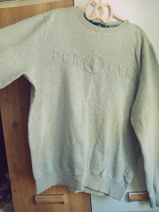 Orginalna szara bluza bawełna 100% dres bawełniany chłopięcy do szkoły