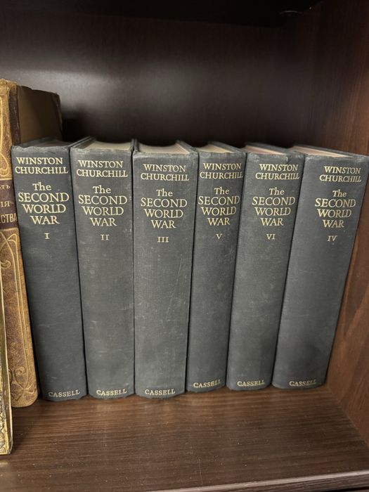 Колекційне 6-томне видання Вінстона Черчилля «The Second World War», Cassell (1948)