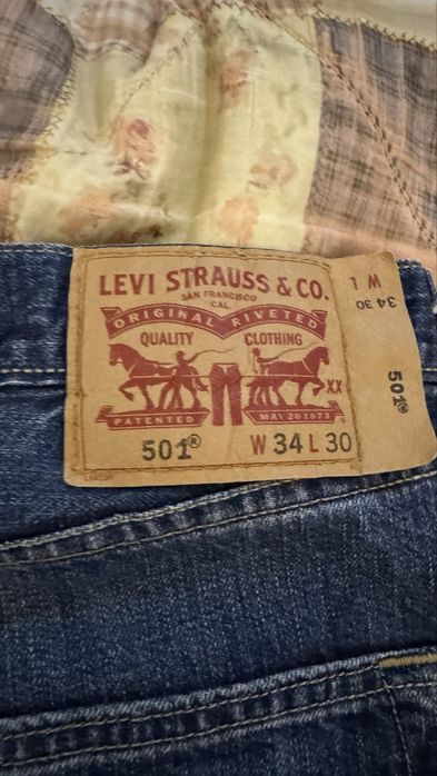Продам джинсы Levi’s 501 W 34L 30