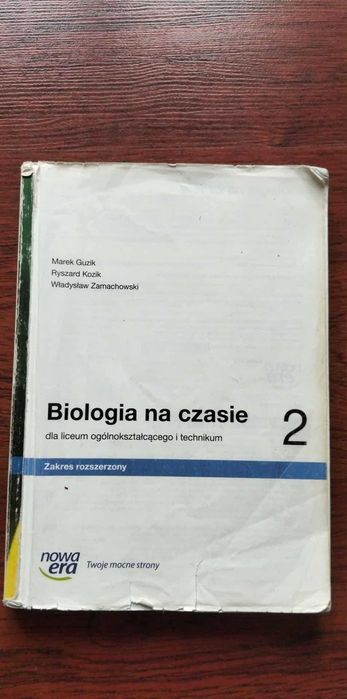 Biologia na czasie 2 z. rozszerzony stan dobry używany drak okładki