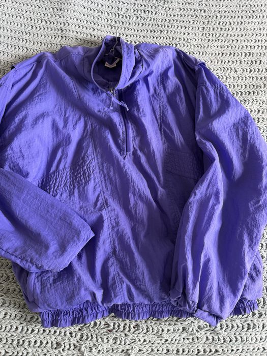 Fioletowa bluza sportowa prl styl  vintge uniwrrsalma w bdb stanie