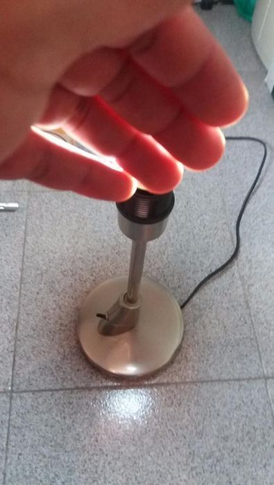 Candeeiro de mesa - Inox