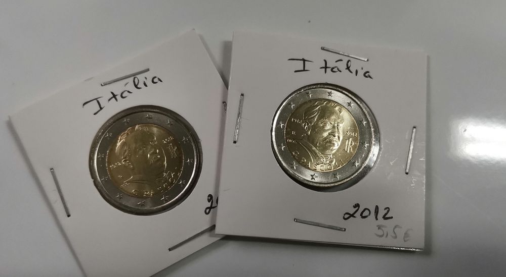 Moeda UNC comemorativa de 2€ - Itália 2012