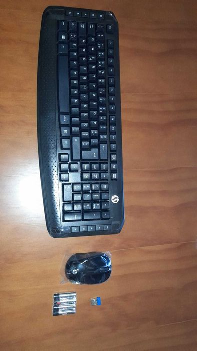 Teclado + Rato HP Wireless, Unidade Preto