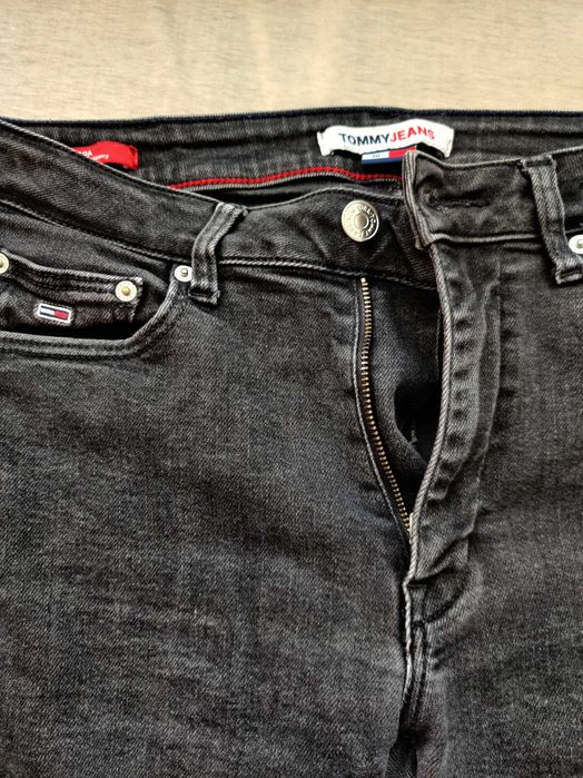 Tommy Hilfiger Super Skinny jeans 30/32 czarne spodnie jeansowe M