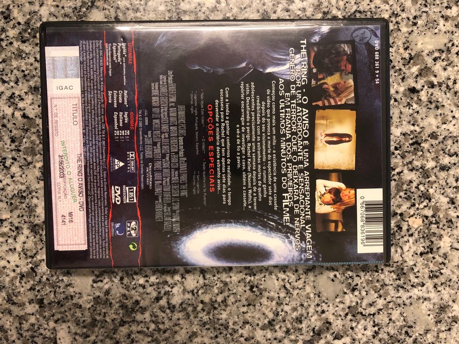 DVD “The Ring” muito estimado