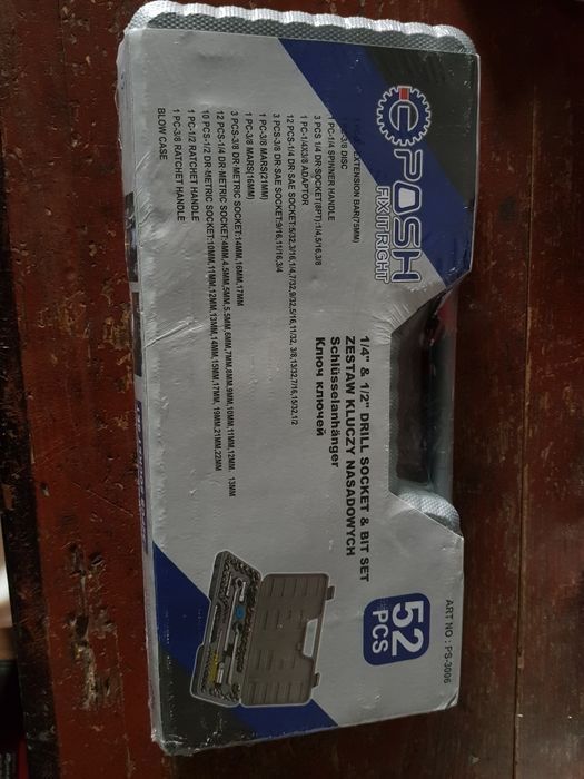 Klucze nasadowe 52 elementy-