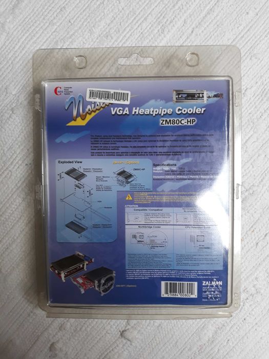 Cooler Passivo GPU Zalman ZN-80CHP - na caixa (vintage, retro)