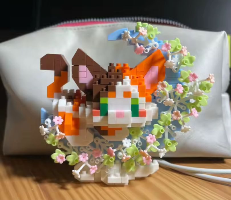 Конструктор котик 516 деталей, подарок лего, игрушка, моторика